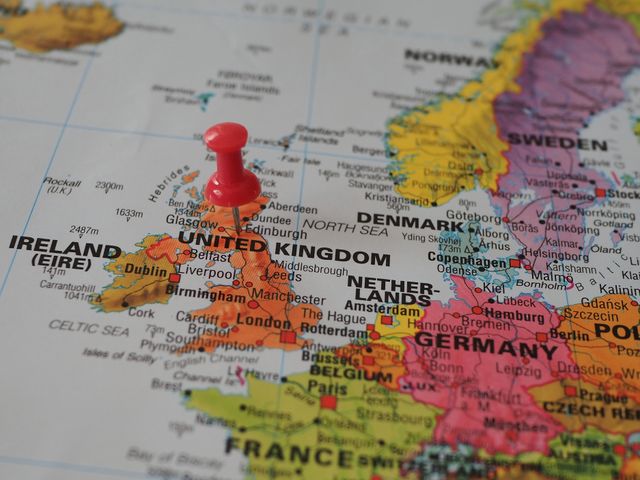 map of the UK