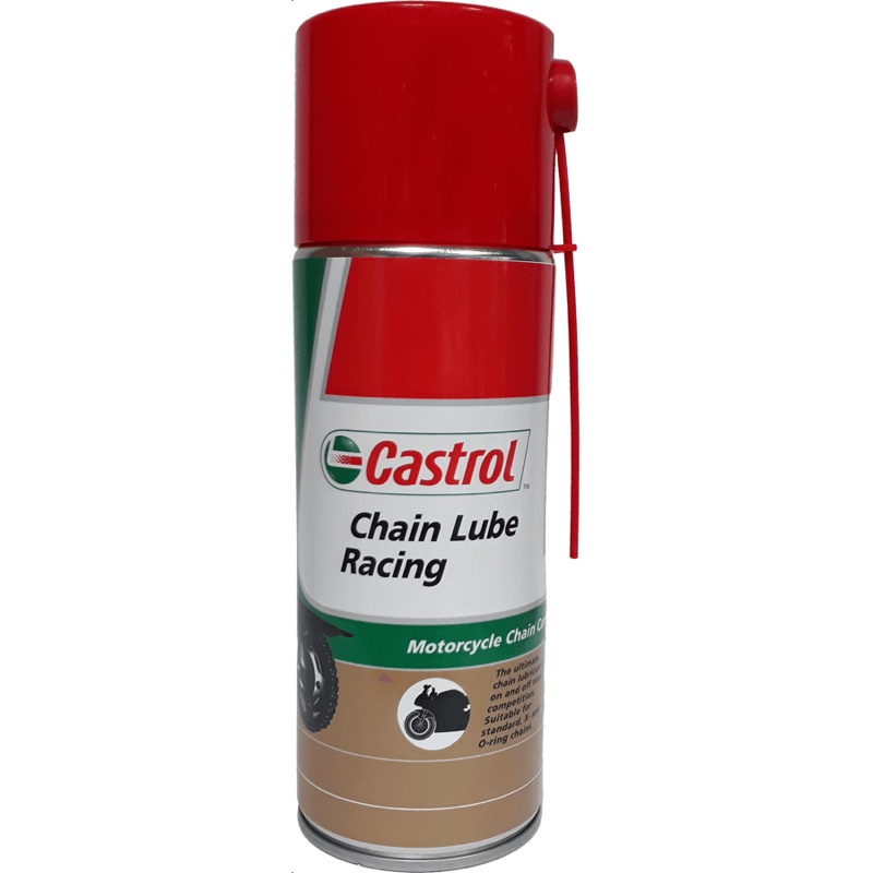 A can of Castrol Chain Lube Racing
