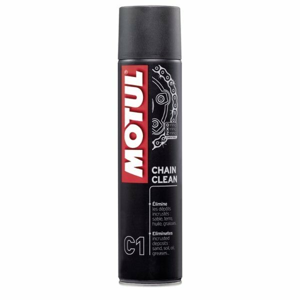 A can of Motul C1 Chain Clean