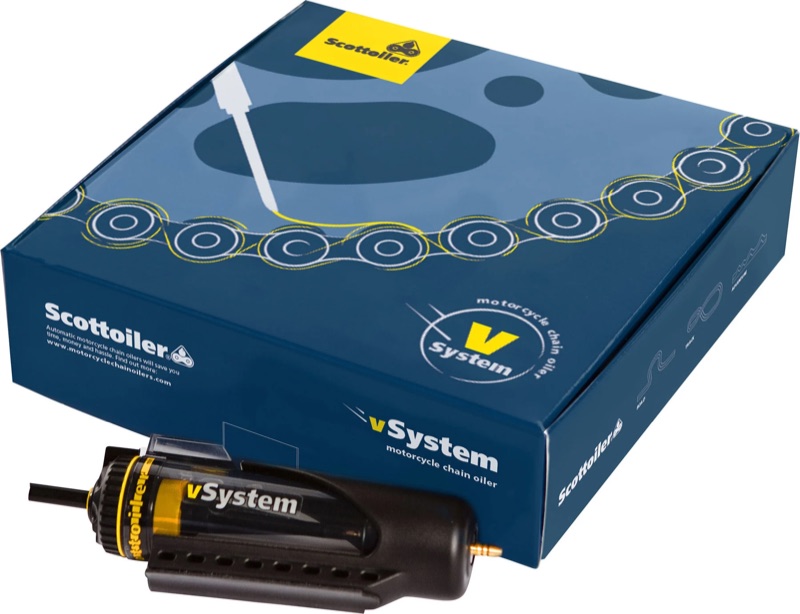 A Scottoiler vSystem automatic chain oiler kit